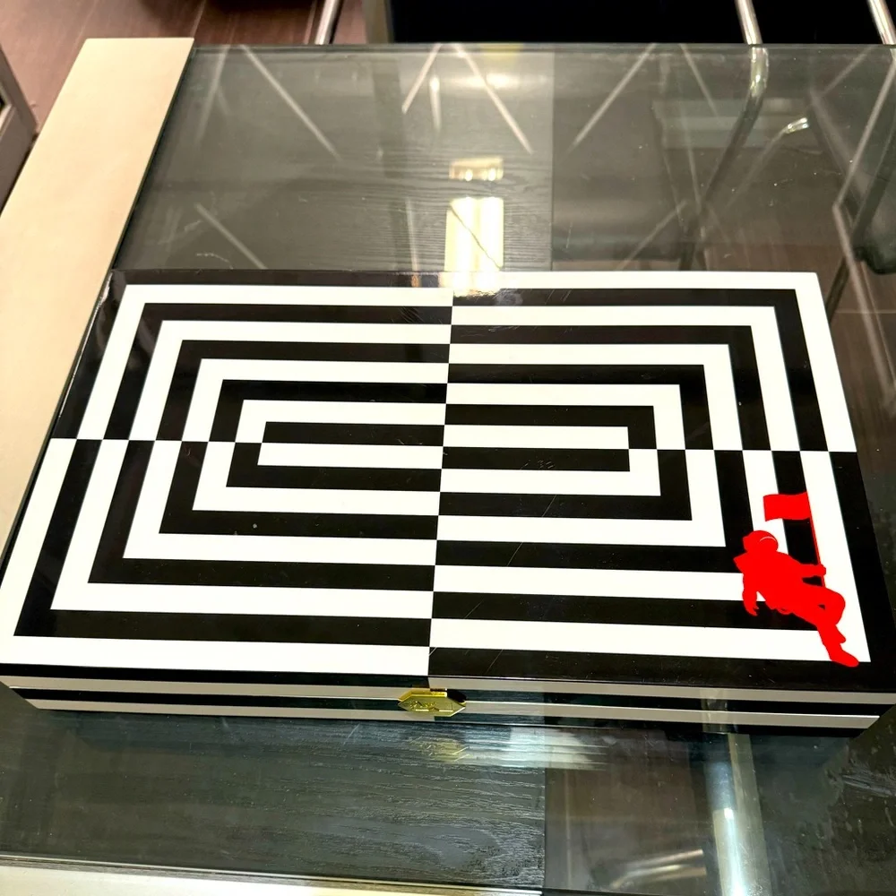 Jonathan Adler x MTV Op Art Moonman limited Backgammon set Special Edition Rare